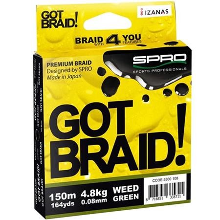 TRENZA AMARILLA - 150M SPRO GOT BRAID JAUNE - 150M