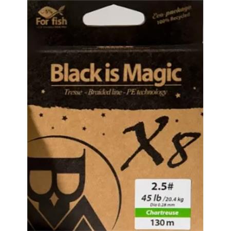 Trenza Bim Tackle Black Is Magic Chartreuse - 130M