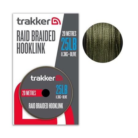 Trenza Para Bajos Trakker Raid Braided Hooklink - 20M
