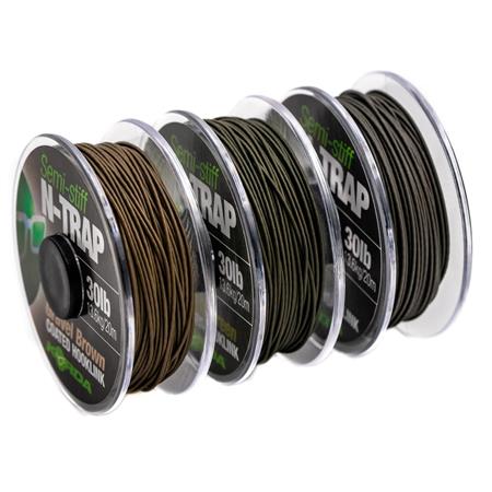 TRENZA PARA EL FINAL DE LA LÍNEA KORDA N-TRAP SEMI -STIFF - 20M