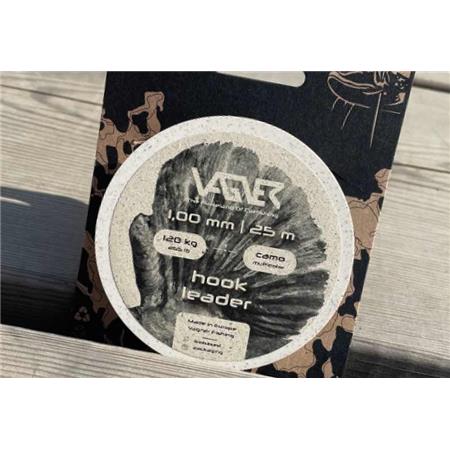 TRENZA PARA FINAL DE LÍNEA VAGNER HOOK LEADER CAMO MULTICOLORE - 25M