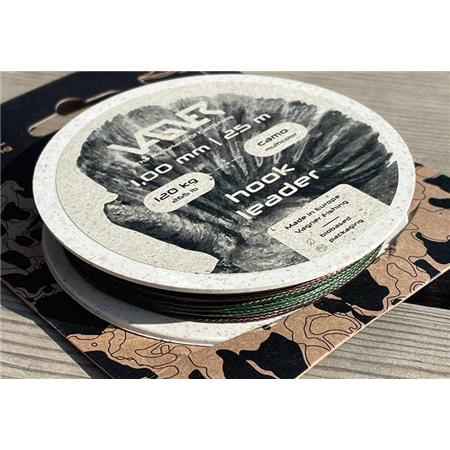 TRENZA PARA FINAL DE LÍNEA VAGNER HOOK LEADER CAMO MULTICOLORE - 25M