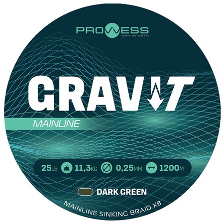 Trenza Prowess Gravi-T Mainline Braid X8 - 1200M