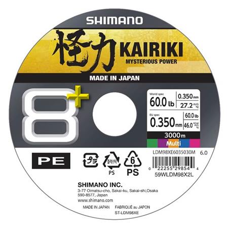 Trenza Shimano Kairiki 8+ Steel Multi - 3000M
