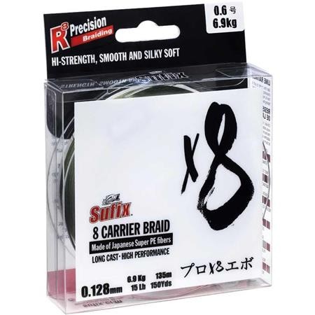 Trenza Stealth Verde Sufix X8 Braid Stealth Green