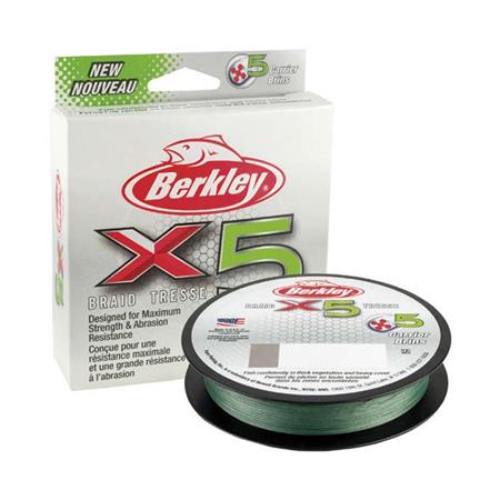 Trenzado Berkley X5 Braid Low-Vis Green - 150 M - Verde
