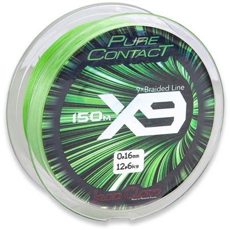 Trenzado Iron Claw Pure Contact X9 - Vert - 1500M