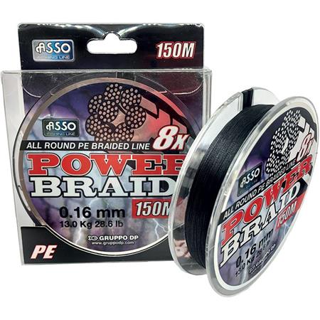 Trenzado- Negro - 150M Asso 8X Pe - Noir - 150M
