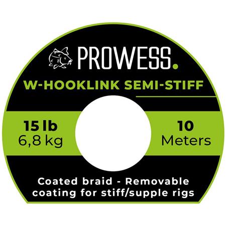 Trenzado Para Bajo De Línea - 10M Prowess W-Hooklink Semi-Stiff - 10M