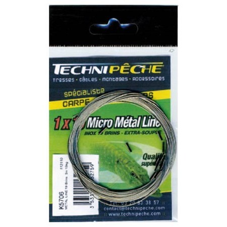 Trenzado Para Bajos De Línea Micro Cable Technipêche Metal Line