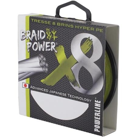 Trenzado Powerline Braid Power X8 Verde - 300M