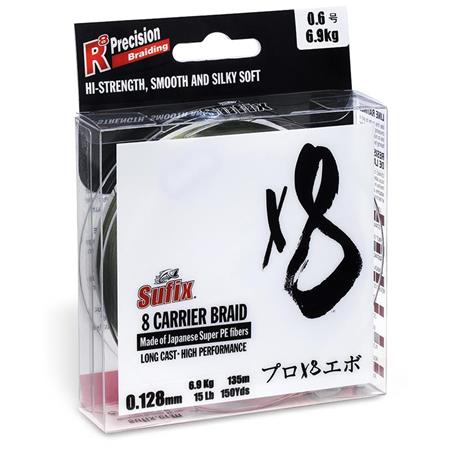 Trenzamulticolor - 1000M Sufix X8 Braid Multicolor - 1000M
