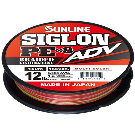 TRENZAMULTICOLOR - 150M SUNLINE SIGLON BRAID PE ADV 8X MULTICOLOR - 150M