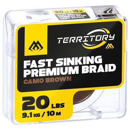 Tresse À Bas De Ligne Mikado Fast Sinking Premium Braid Camo Brown - 10M