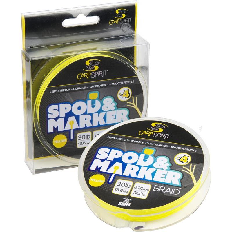 Tresse carp spirit spod and marker braid jaune  300m