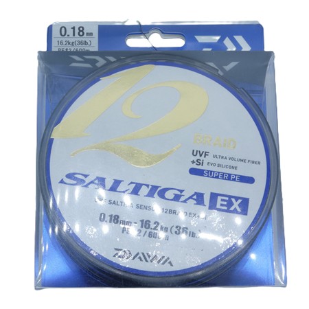 Tresse Daiwa Saltiga 12 Braid Ex Multicolor - 600M - 18/100
