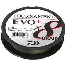 DAIWA Tournament x8 Braid EVO+ 270m 0,1mm 6.7kg Chartreuse