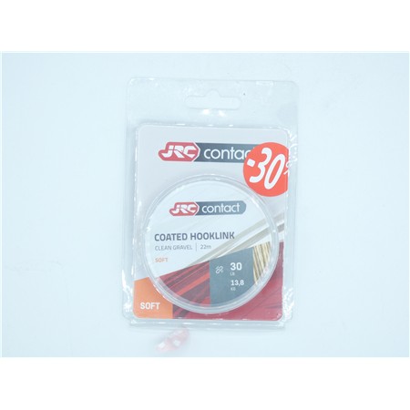 Tresse Jrc Contact Coated Hooklink Soft - 22M - Clean G - 30Lbs