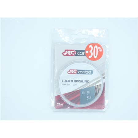 Tresse Jrc Contact Coated Hooklink Soft - 22M - Deep Silt - 25Lbs