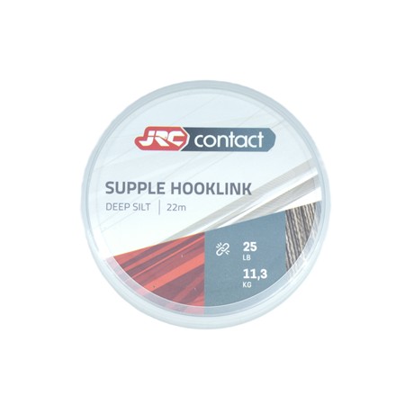 Tresse Jrc Contact Supple Hooklink - 22M - Deep Silt - 25Lbs