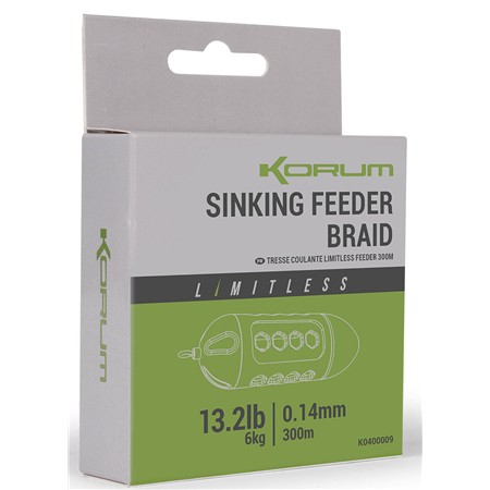 TRESSE KORUM LIMITLESS SINKING FEEDER BRAID - 300M