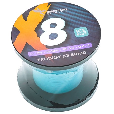 Tresse Mer Rodbuilders Republic Prodigy X8 Braid - Ice Blue - 1000M