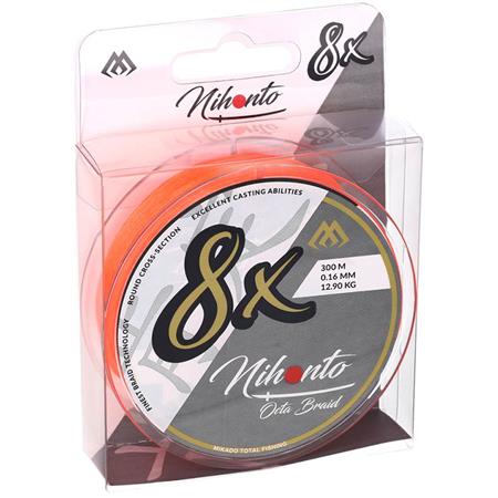 TRESSE MIKADO NIHONTO OCTA BRAID - ORANGE - 300M