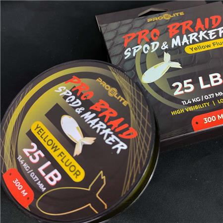 Tresse Pro Elite Baits Pro Braid Spod & Marker Yellow Fluor - 300M