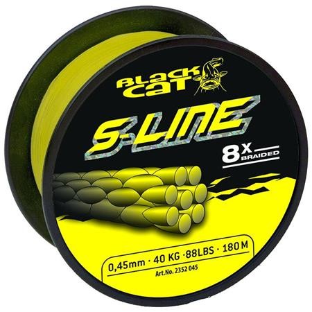 Tresse Silure Black Cat S-Line - Jaune