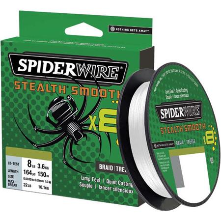 Tresse Spiderwire Stealth Smooth 8 - Translucide - 150M