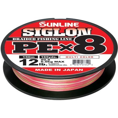 Tresse Sunline Siglon Braid Pe 8X Multicolor - 150M