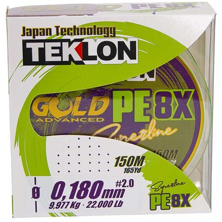 TRESSE TEKLON GOLD PE 8X SUPERLINE - 150M