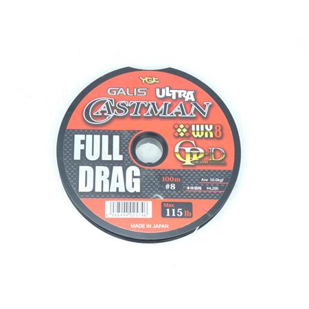 Tresse Ygk Castman X8 Full Drag - 115Lbs