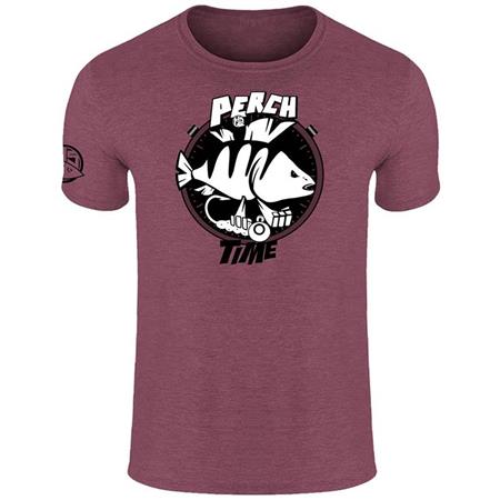 Tricou Cu Mâneci Scurte Pentru Bărbați Hot Spot Design Perch Time - Vișiniu