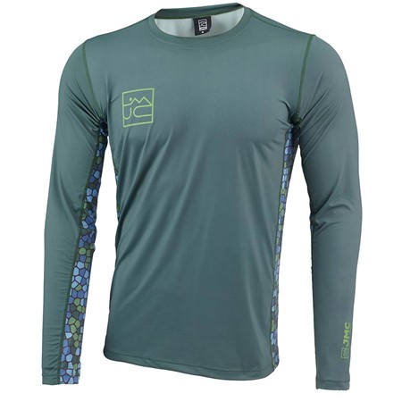 Tricou Mâneci Lungi Bărbați Jmc Sun Protect - Verde