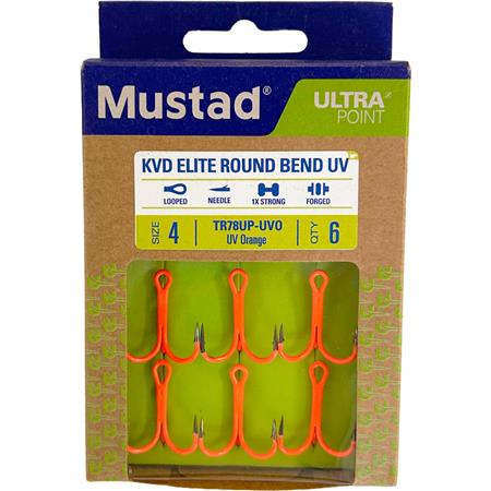 ΤΡΙΠΛΌ ΑΓΚΊΣΤΡΙ MUSTAD KVD ELITE ROUND BEND UV PAINT