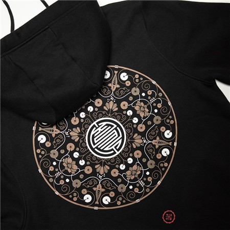 TRUI MAN - ZWART KUMU LOTUS HOODIE