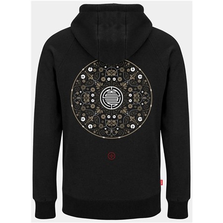 Trui Man - Zwart Kumu Lotus Hoodie