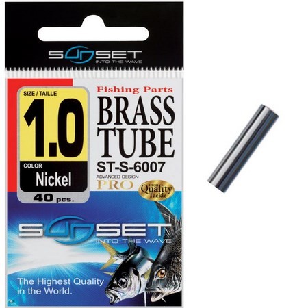 Tubitos Simples Sunset Brass Tube St-S-60070 - Paquete De 40