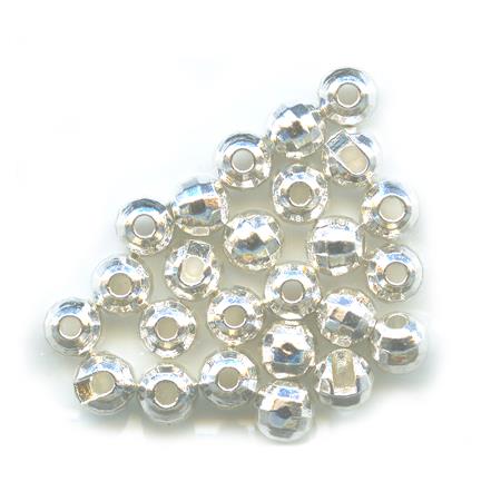 Tungsten Bead Tof Split/Faceted - Silver