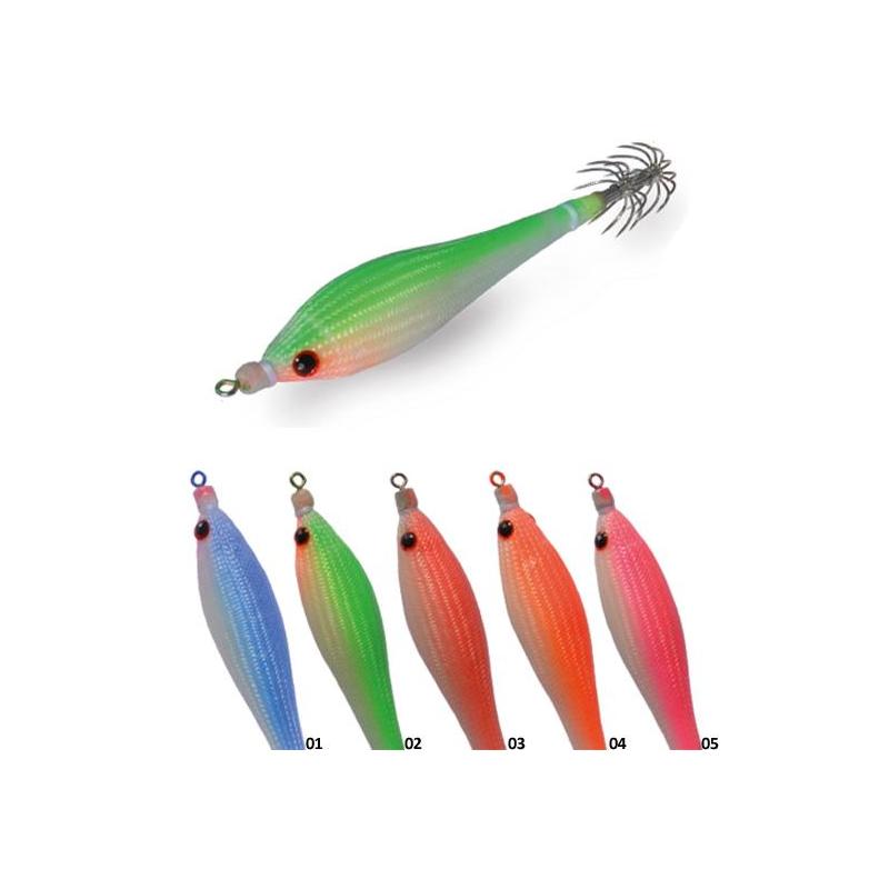 Turlutte DTD Color Glavoc 8 Cm – Pour Pêche Au Calamar, Anneau Inox, Double Panier, Vitesse De Plongée 6 S/m