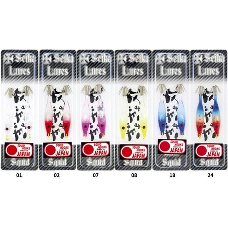 Turlutte Seika Predator Fishing Mini Squid Transparent - 5Cm - Pack De 2