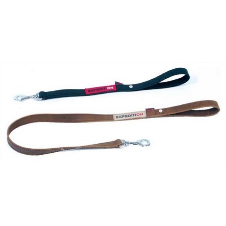 Two Ply Oiled Flesh Split Leather Expedition Collection Dog Leash Expedition