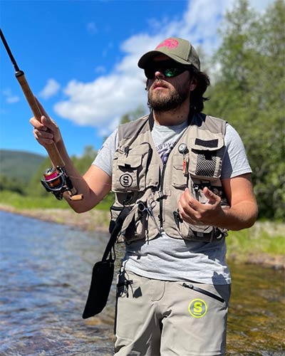 Gilets et chest packs pêche