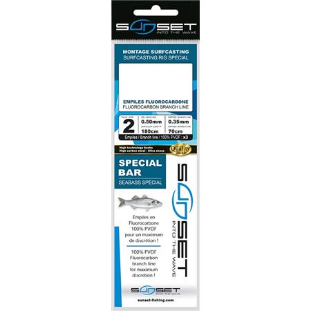 Unterlinie Spezial Barsch / Fluoro Sunset Surfcasting Rs Competition 3X Surfcasting Rs Competition Special Bar - Fluoro