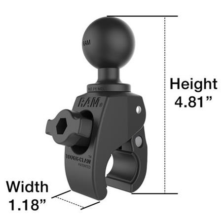 UPPER SUPPORT FOR ELECTRIC MOTOR RAM MOUNTS FOR (CLIP) BALL C