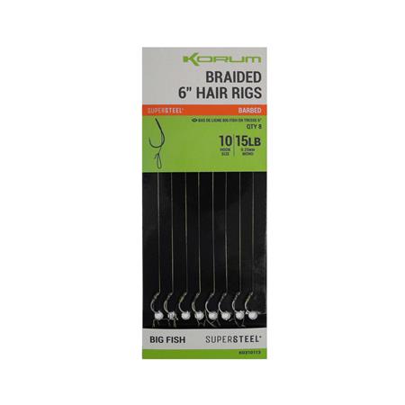 Valmiiksi Solmittu Peruke Korum Big Fish Braided Hair Rigs Barbless