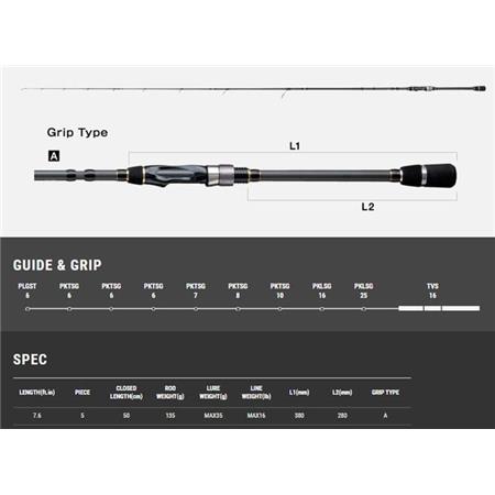 VARA SPINNING TAILWALK OUTBACK NS765M