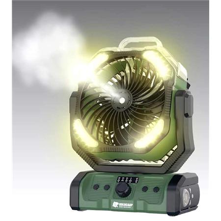 VENTILATEUR PORTABLE HOLDCARP RECHARGEABLE DOUBLEMOTOR WATERSPRAY FAN