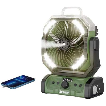 VENTILATEUR PORTABLE HOLDCARP RECHARGEABLE DOUBLEMOTOR WATERSPRAY FAN